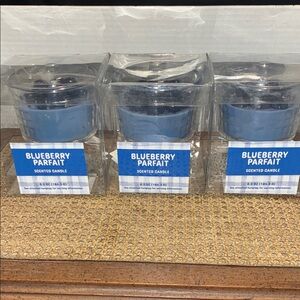 Blueberry Parfait Scented Candle Trio